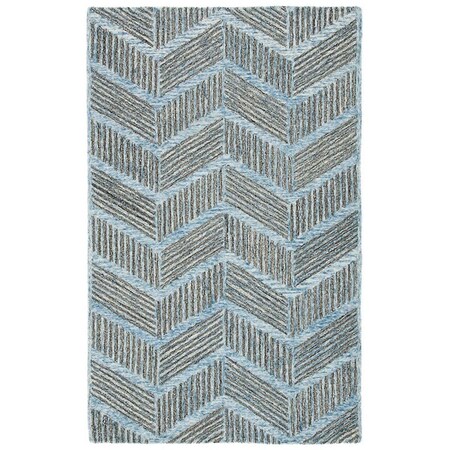 Safavieh 6 x 6 ft. Metro Round Hand Tufted Rug; Blue & Black MET453M-6R